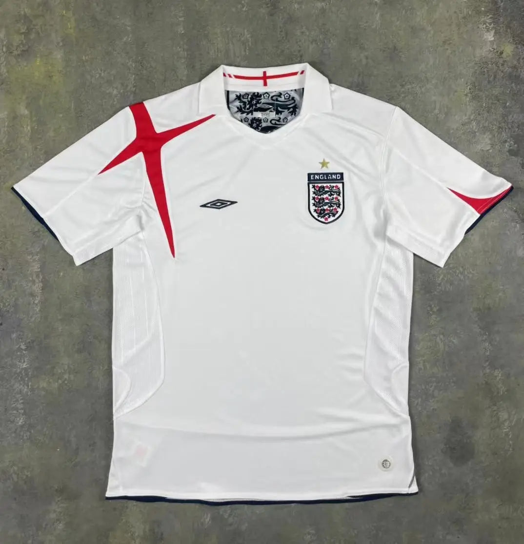 Camiseta retro de fútbol local de Inglaterra 2006