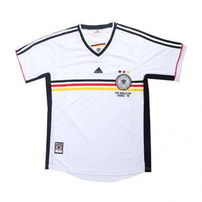 Camiseta de fútbol retro de local de Alemania 1998