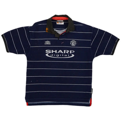 Camiseta retro de fútbol de visitante del Manchester United 1999/00