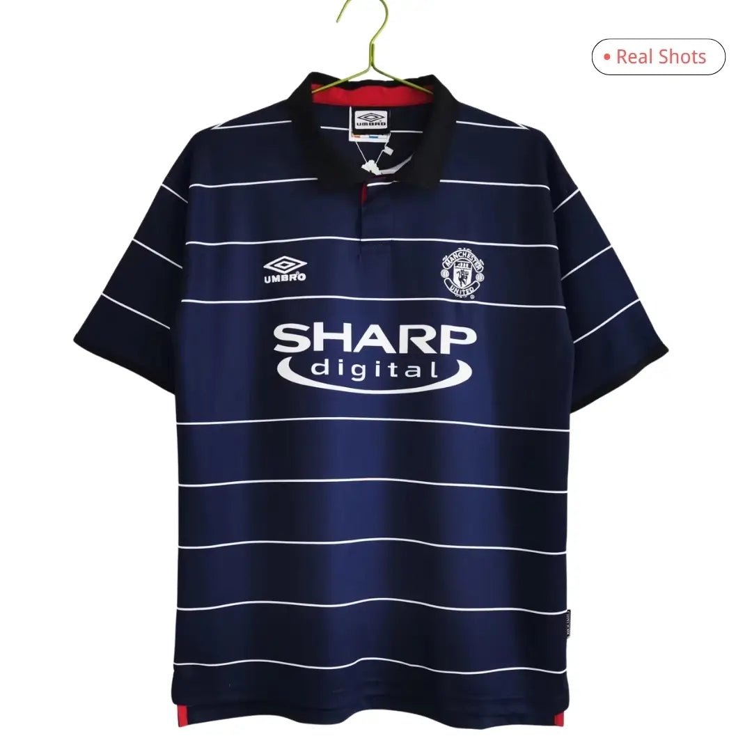 Camiseta retro de fútbol de visitante del Manchester United 1999/00