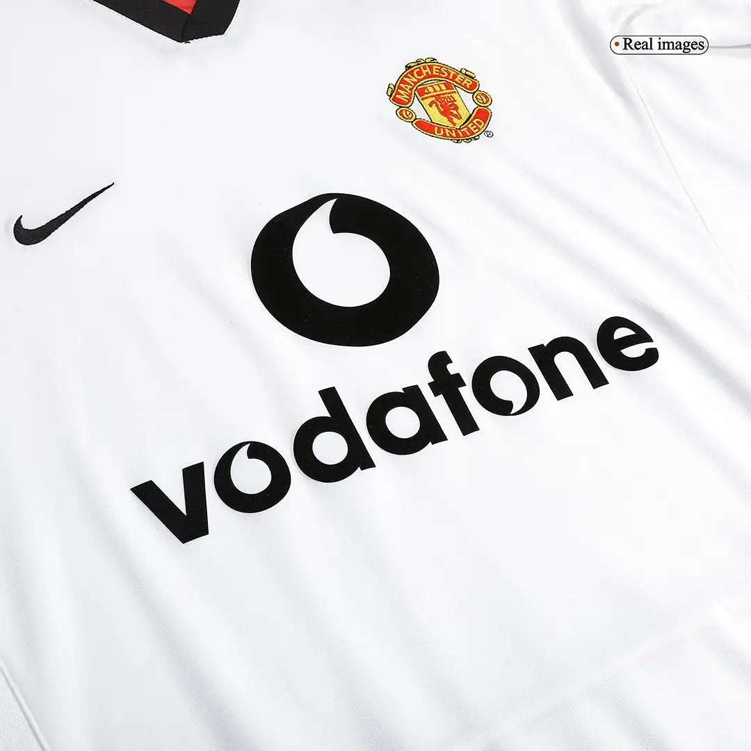 Camiseta retro de fútbol de visitante del Manchester United 2002/03