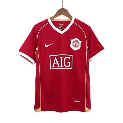 Camiseta de fútbol retro local Carrick #16 del Manchester United 2006/07