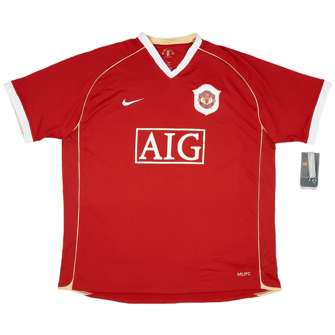 Camiseta de fútbol retro local Carrick #16 del Manchester United 2006/07