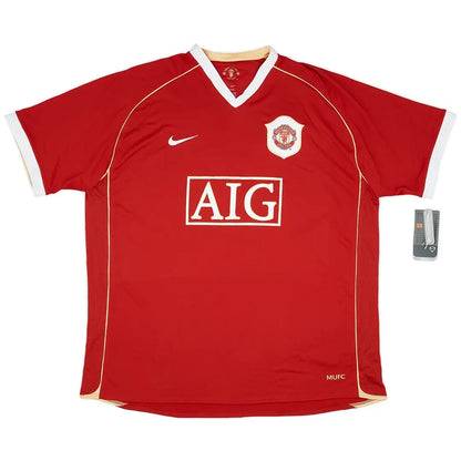 Camiseta de fútbol retro local Carrick #16 del Manchester United 2006/07