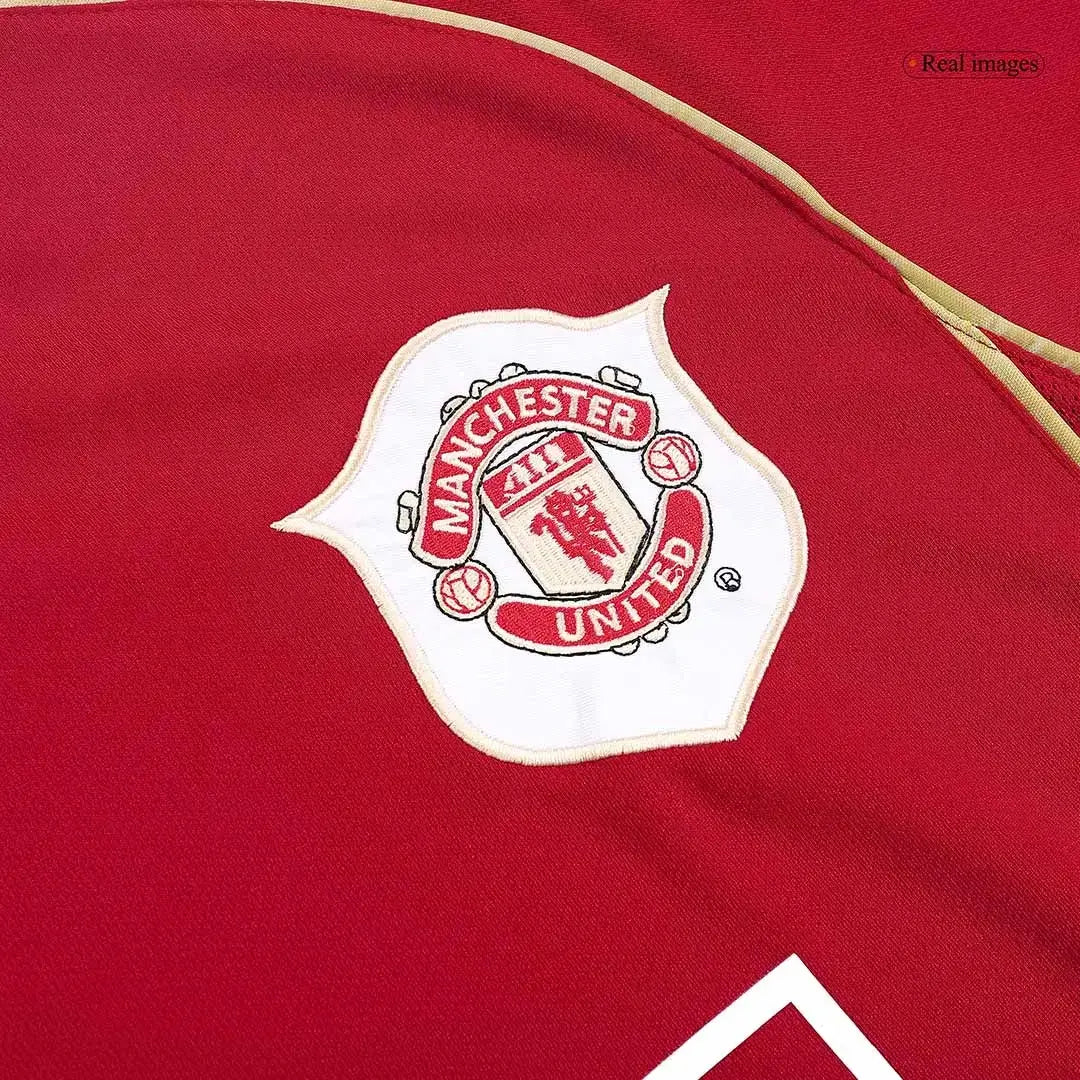 Camiseta de fútbol retro local Carrick #16 del Manchester United 2006/07