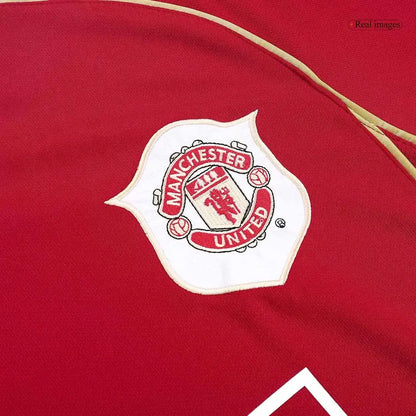 Camiseta de fútbol retro local Carrick #16 del Manchester United 2006/07