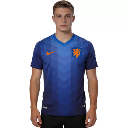 Países Bajos 2014 Mundial Camiseta Retro de Fútbol Visitante