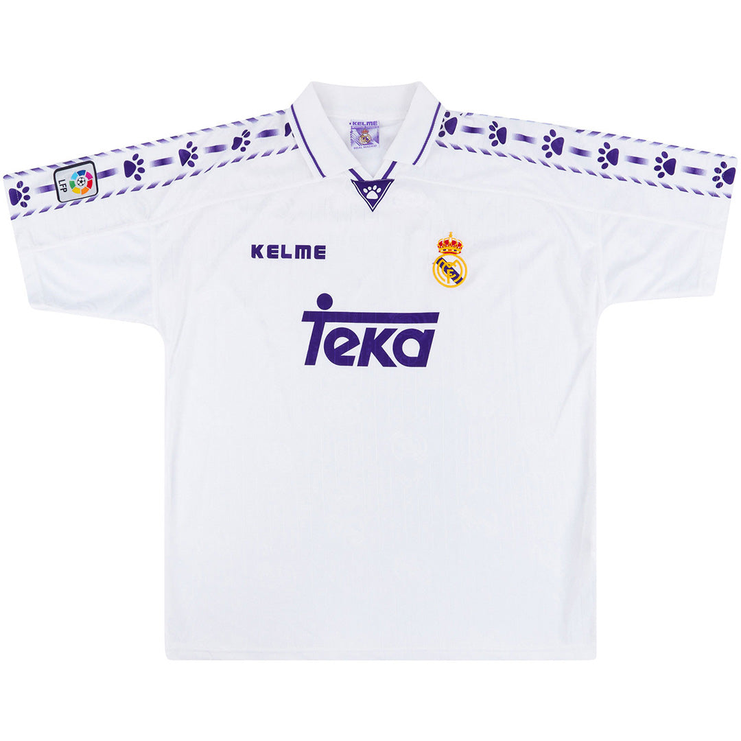 Camiseta retro de fútbol del Real Madrid 1996/97 (local)