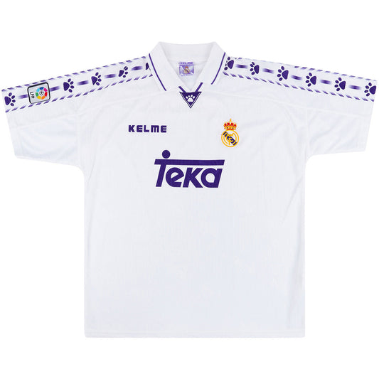 Maillot de football rétro domicile du Real Madrid 1996/97