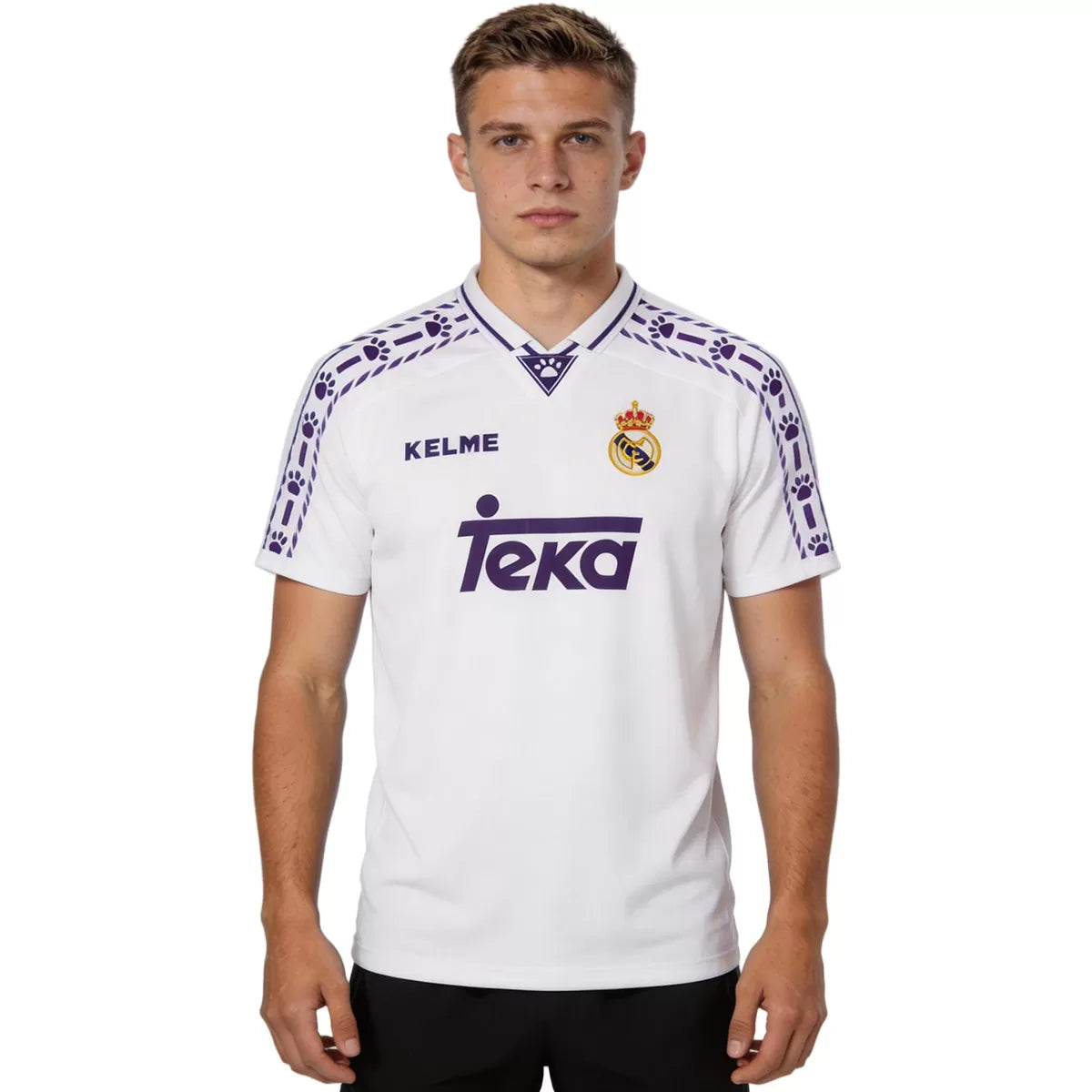 Camiseta retro de fútbol del Real Madrid 1996/97 (local)