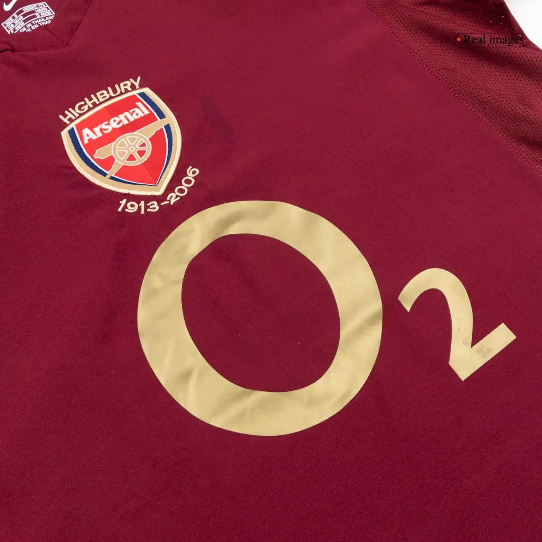 Camiseta de fútbol retro de manga larga del Arsenal 2005/06