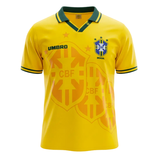 Maillot de football rétro domicile Brésil 1994