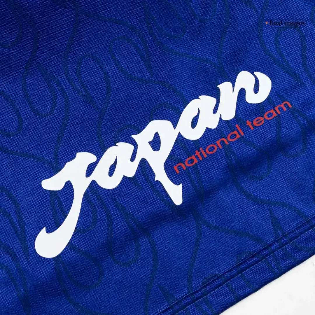Camiseta retro de fútbol de manga larga de Japón 1998 para el Mundial (local)
