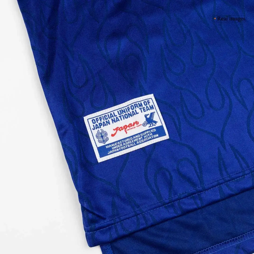 Camiseta retro de fútbol de manga larga de Japón 1998 para el Mundial (local)