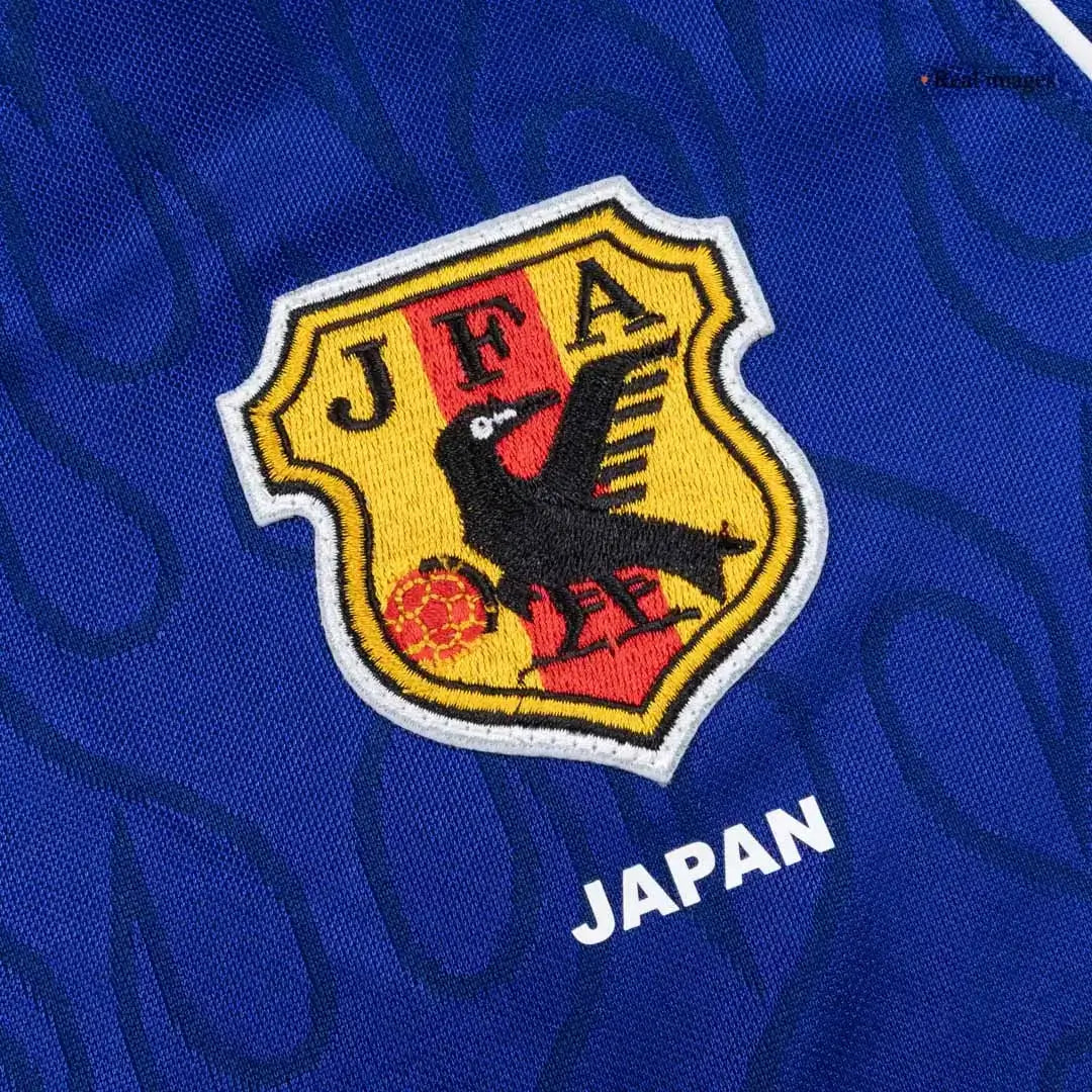 Camiseta retro de fútbol de manga larga de Japón 1998 para el Mundial (local)