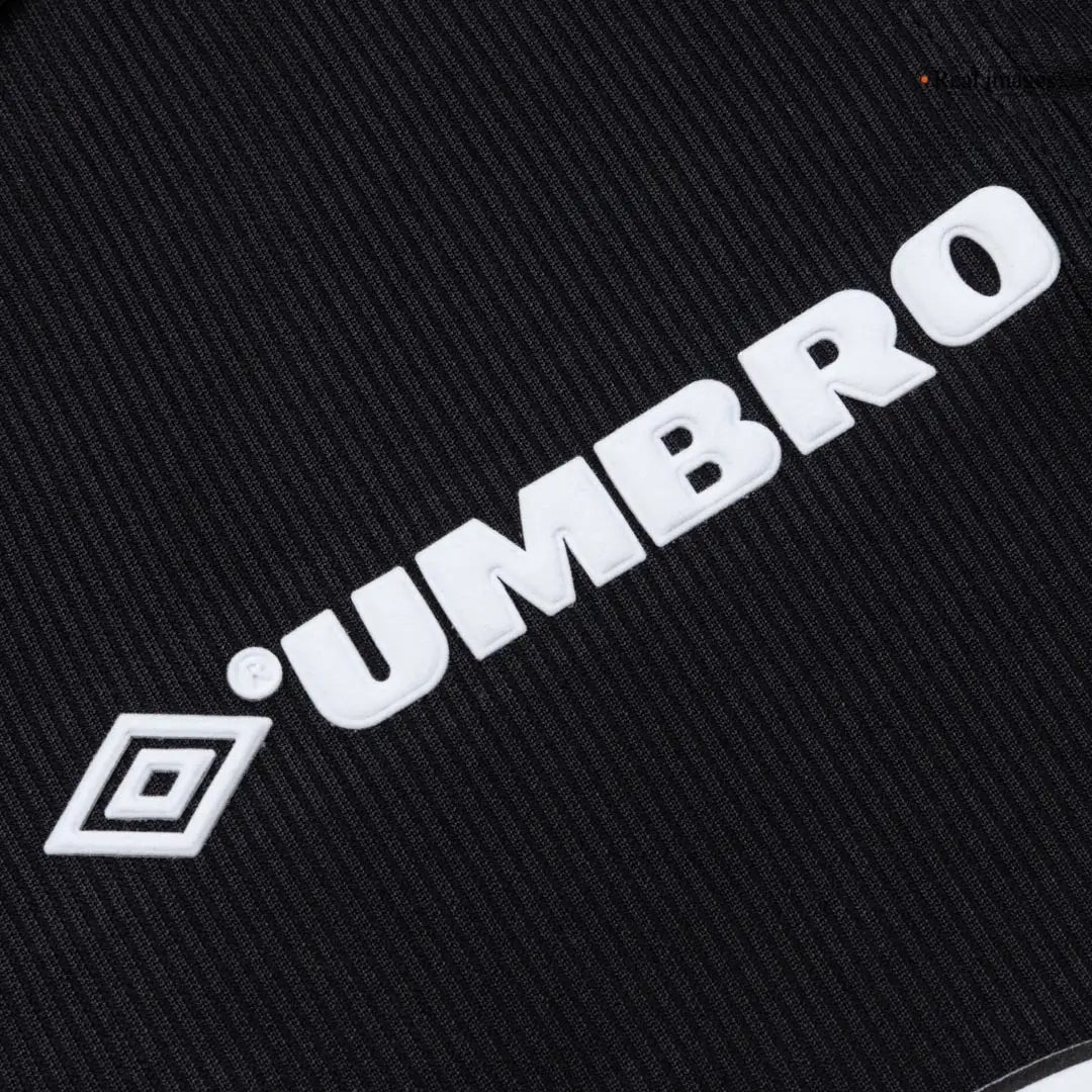 Camiseta de fútbol retro de manga larga de visitante del Manchester United 1998/99, negra