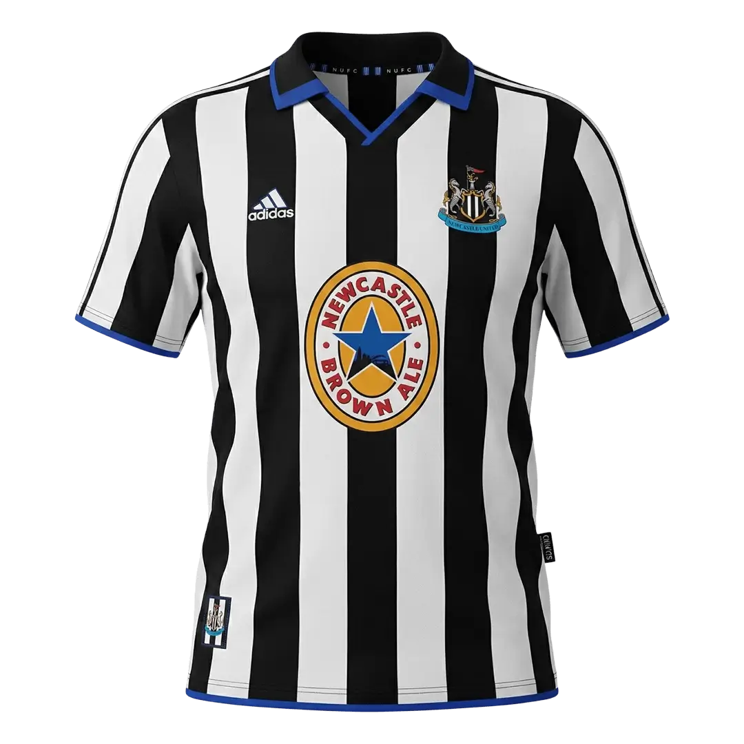 Camiseta de fútbol retro local del Newcastle United 1999/00
