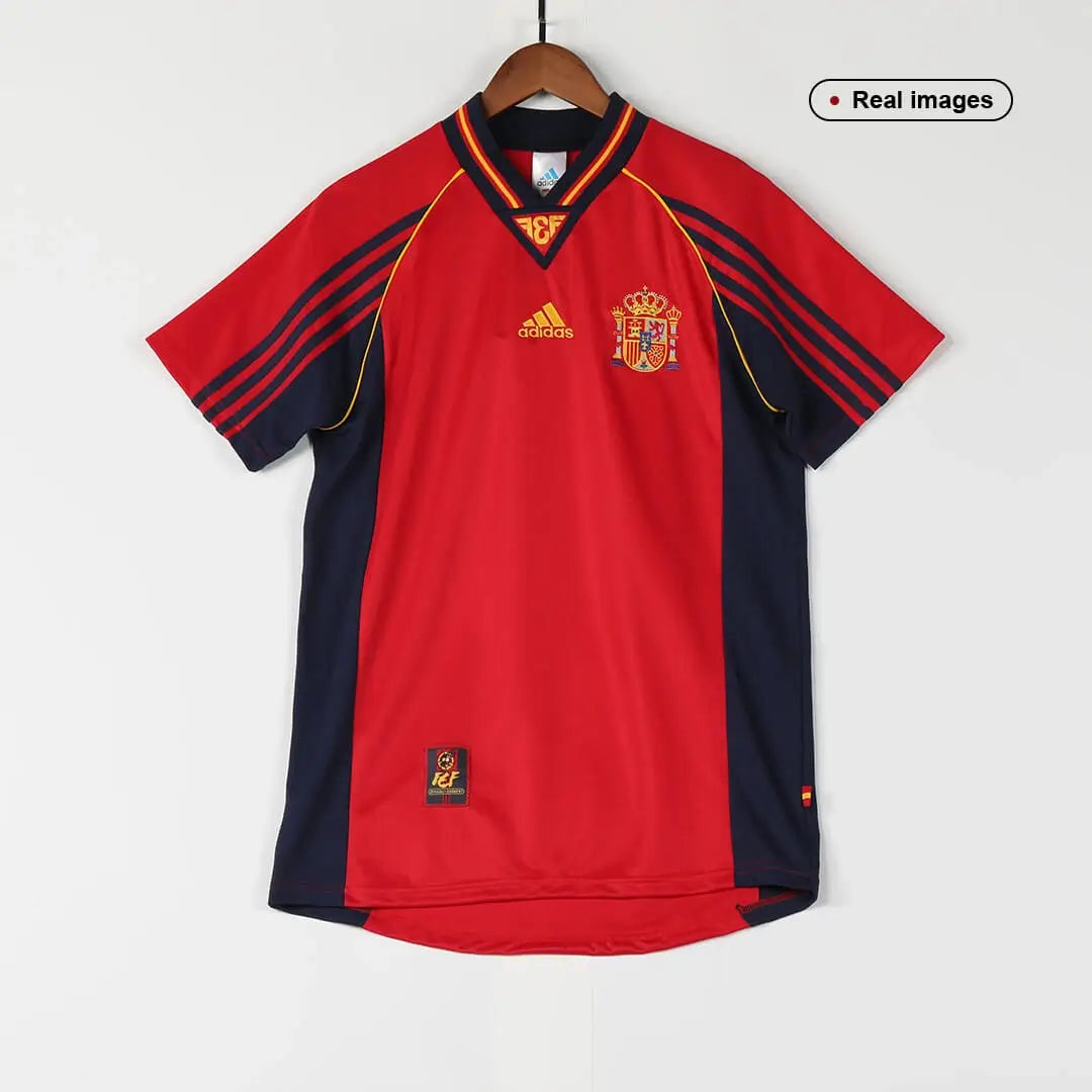 Camiseta de fútbol retro local de España 1998
