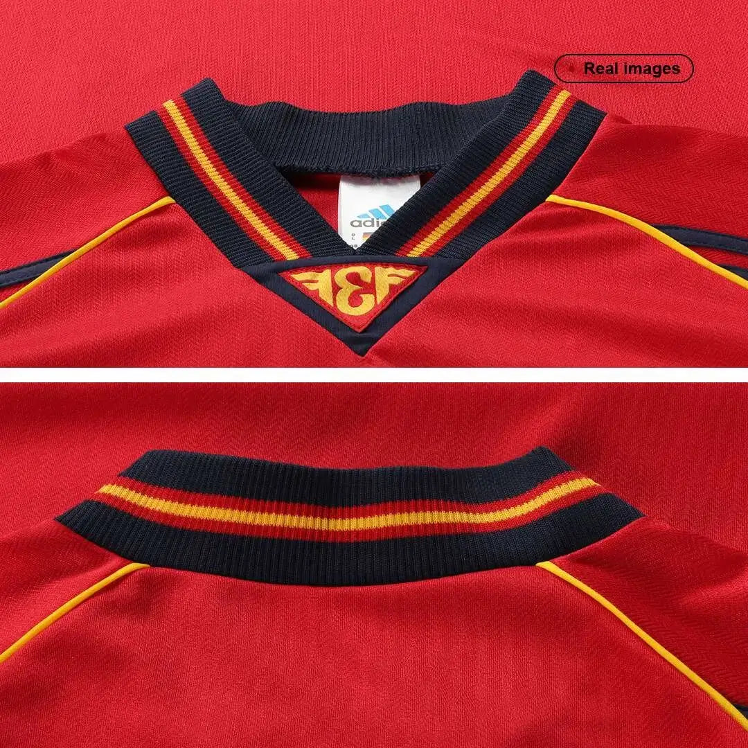 Camiseta de fútbol retro local de España 1998