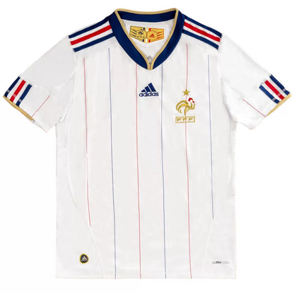 Camiseta de fútbol retro de visitante de Francia 2010