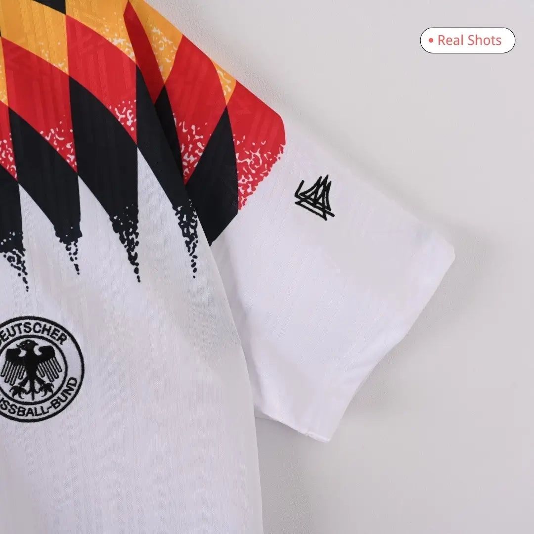 Camiseta de fútbol retro local de KLINSMANN #18 Alemania 1994