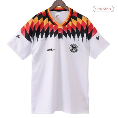 Camiseta de fútbol retro local de KLINSMANN #18 Alemania 1994