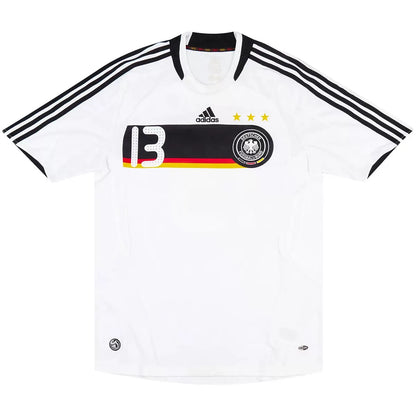 Camiseta retro de fútbol local Ballack #13 de Alemania para la Eurocopa 2008
