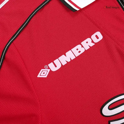 Camiseta retro local del Manchester United 1998/99 de Beckham #7