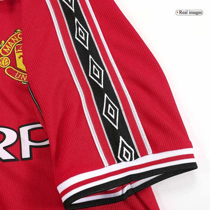 Camiseta retro local del Manchester United 1998/99 de Beckham #7