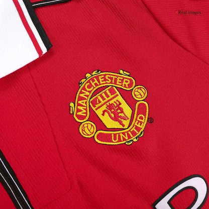 Camiseta retro local del Manchester United 1998/99 de Beckham #7