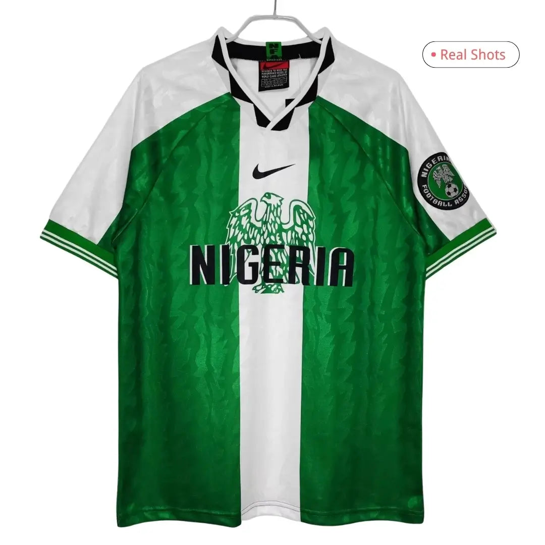 Camiseta retro de fútbol local de Nigeria 1996