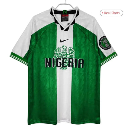 Camiseta retro de fútbol local de Nigeria 1996