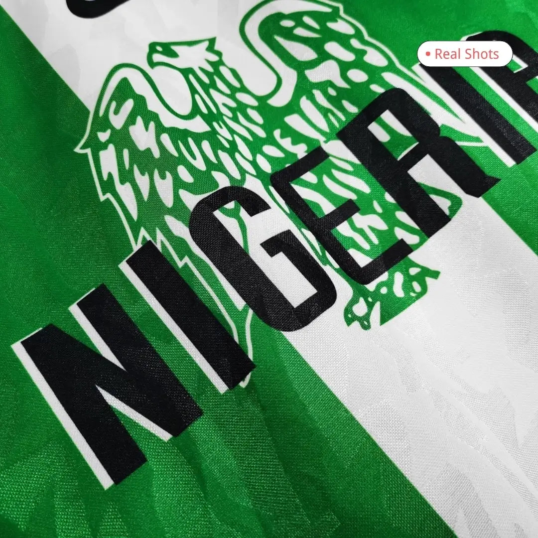 Camiseta retro de fútbol local de Nigeria 1996