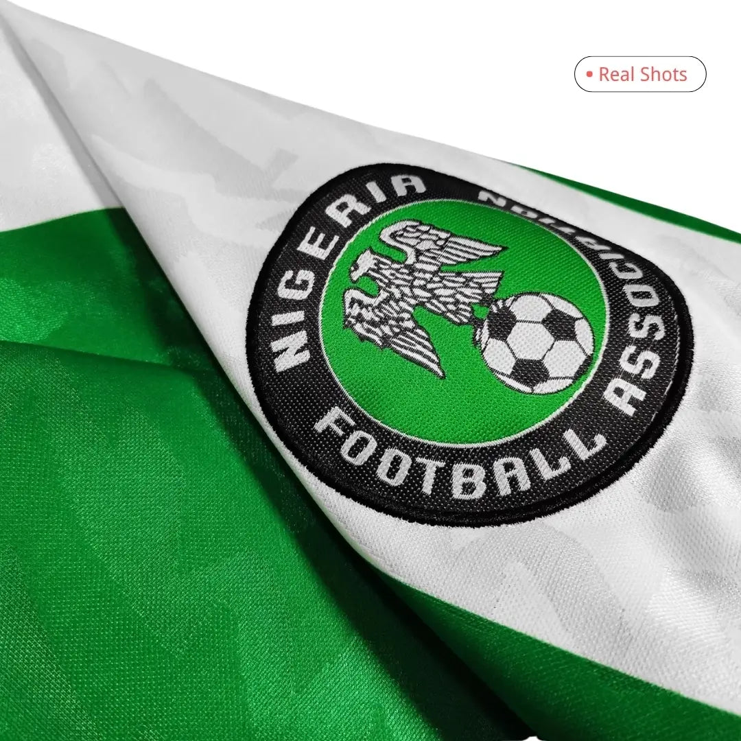 Camiseta retro de fútbol local de Nigeria 1996