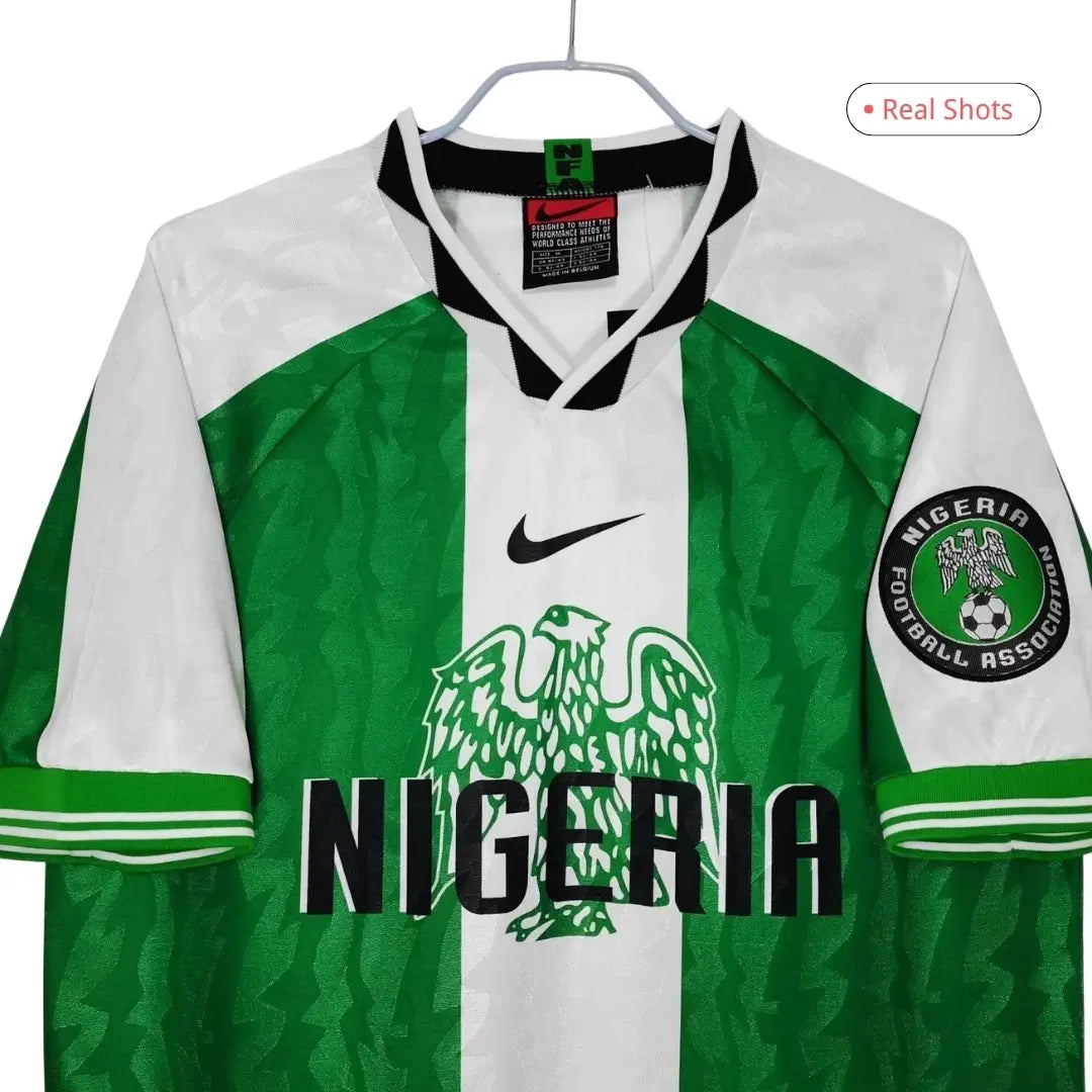 Camiseta retro de fútbol local de Nigeria 1996