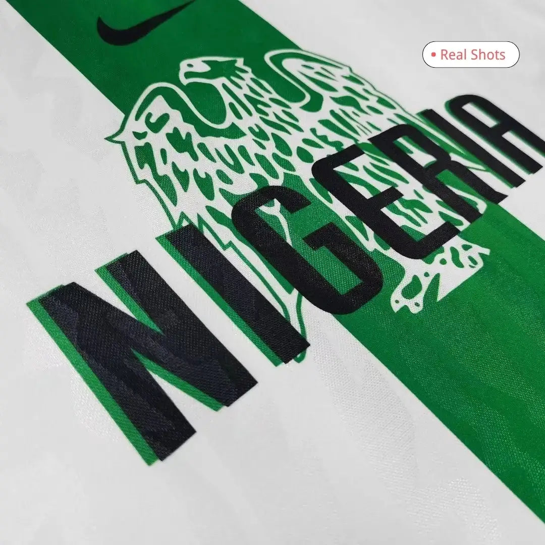 Camiseta retro de fútbol de visitante de Nigeria 1996