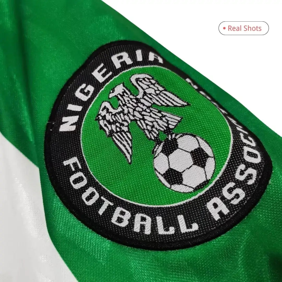 Camiseta retro de fútbol de visitante de Nigeria 1996
