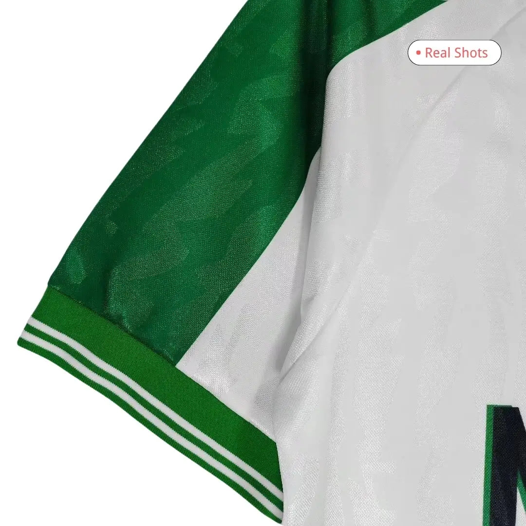 Camiseta retro de fútbol de visitante de Nigeria 1996