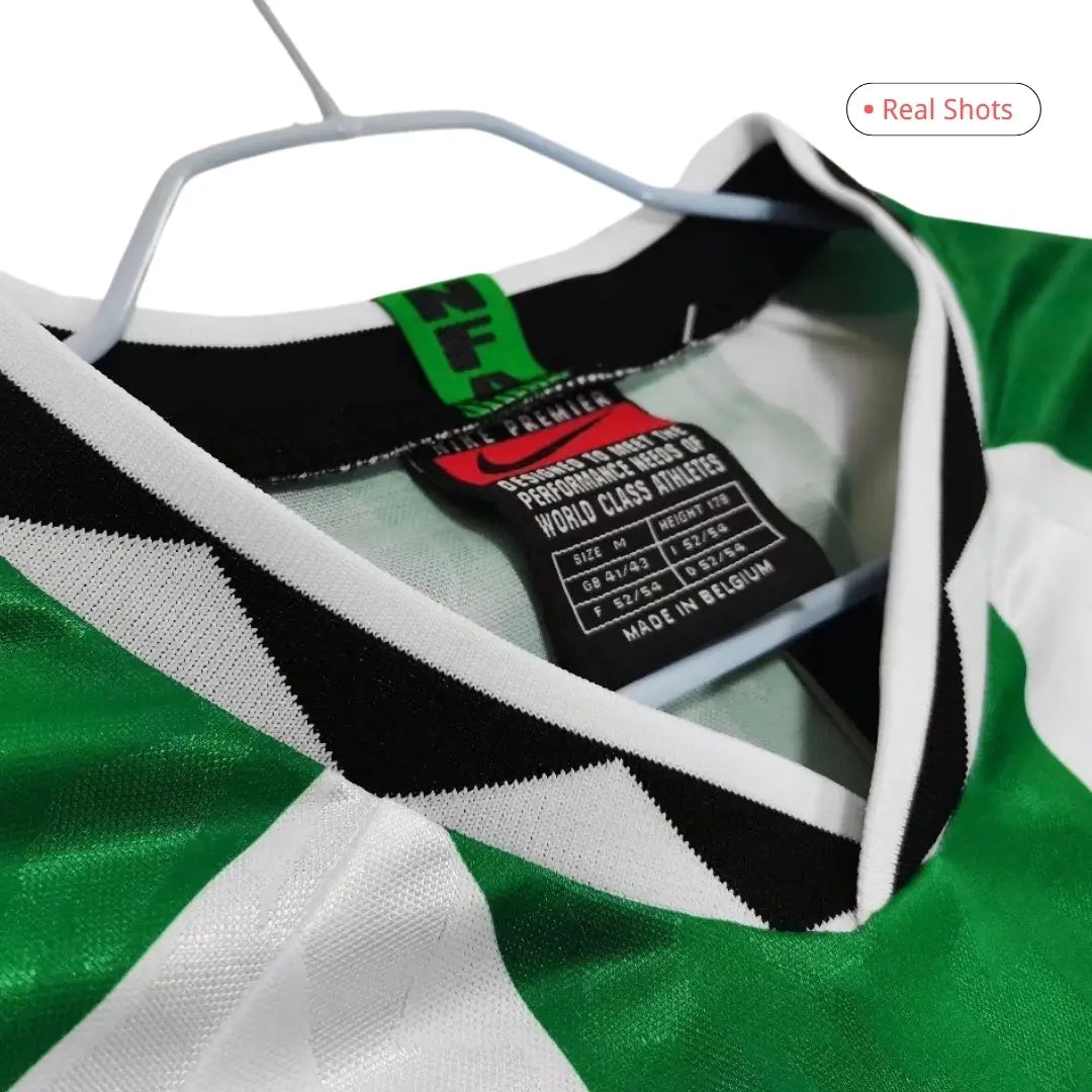 Camiseta retro de fútbol de visitante de Nigeria 1996