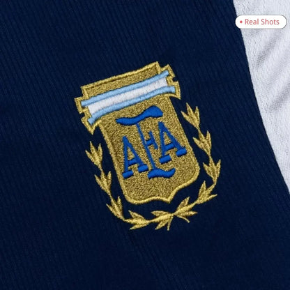 Camiseta retro de fútbol visitante de Argentina 1998 para hombre