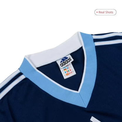 Camiseta retro de fútbol visitante de Argentina 1998 para hombre