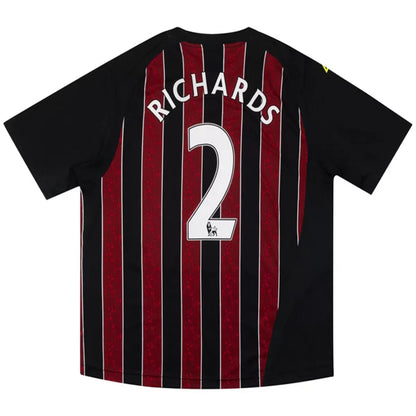 Camiseta de fútbol retro de visitante del Manchester City 2008/09 de RICHARDS #2