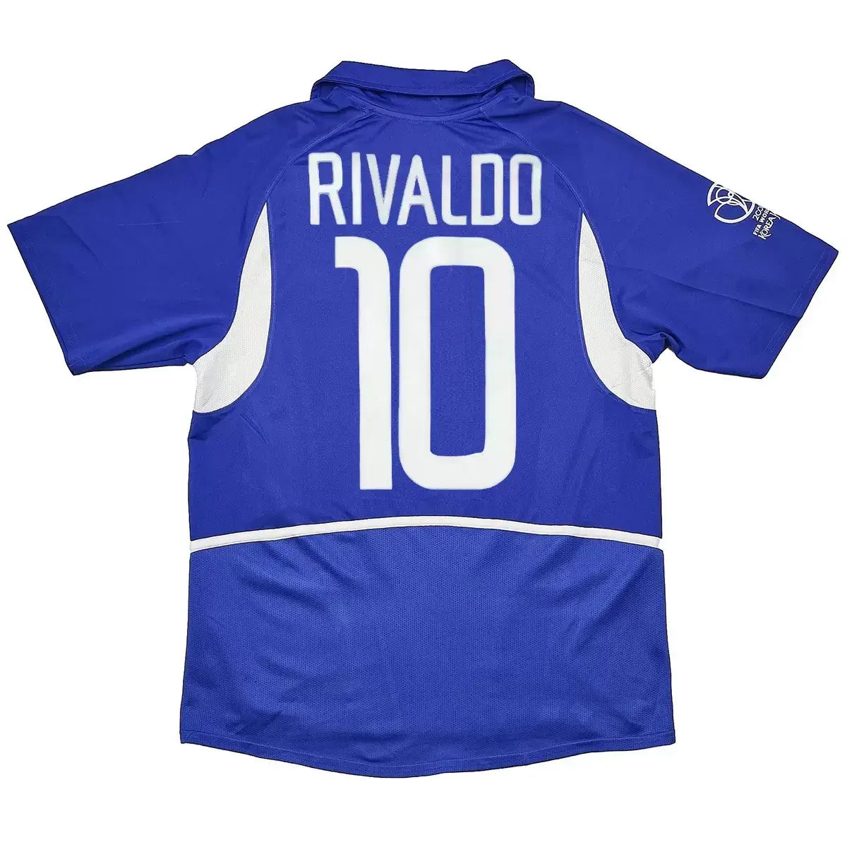 Camiseta de fútbol retro Rivaldo #10 Brasil 2002 visitante