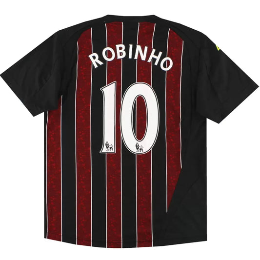 ROBINHO # 10 Manchester City 2008/09 Maillot de football rétro extérieur