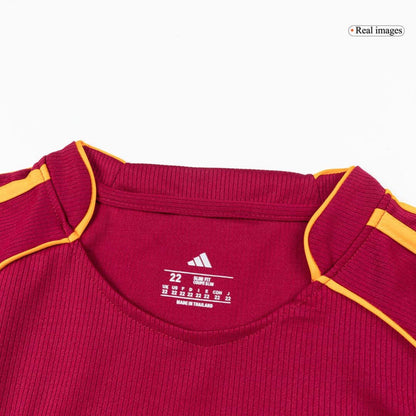 Equipación infantil de fútbol de la Roma para la temporada 2025/26 - Camiseta + Pantalón corto