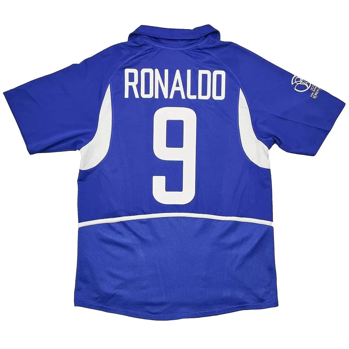 Camiseta retro de fútbol de visitante Ronaldo #9 Brasil 2002