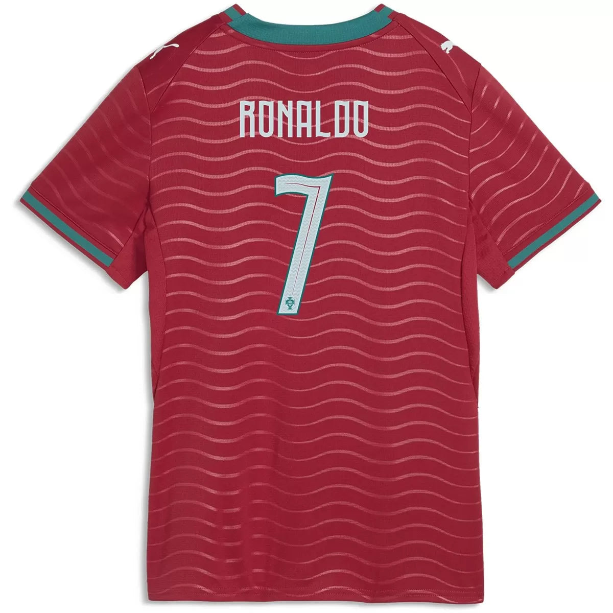 Camiseta de fútbol local de Portugal para mujer Ronaldo #7 Copa Mundial 2026
