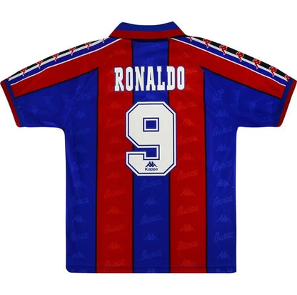Camiseta retro de local Ronaldo #9 Barcelona 1996/97