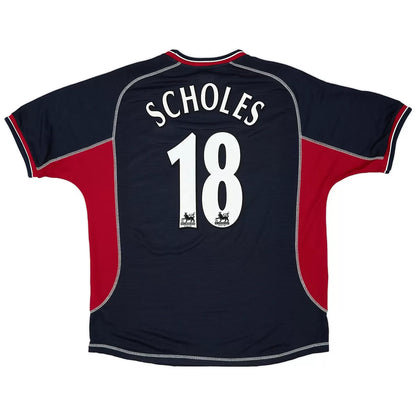 Camiseta retro SCHOLES #18 del Manchester United 2000/01