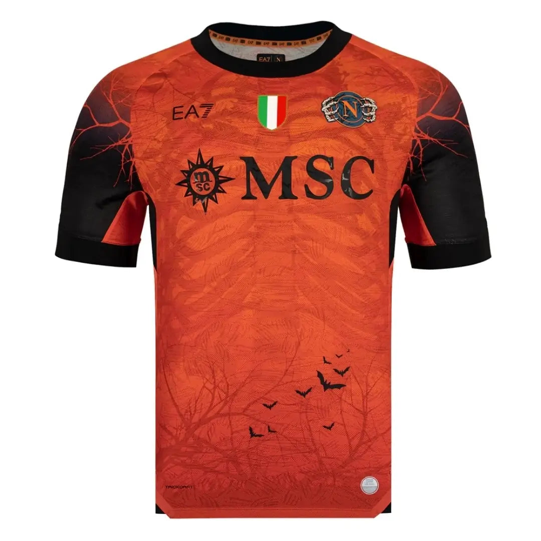 Camiseta naranja de Halloween del Napoli 2025/26, edición especial